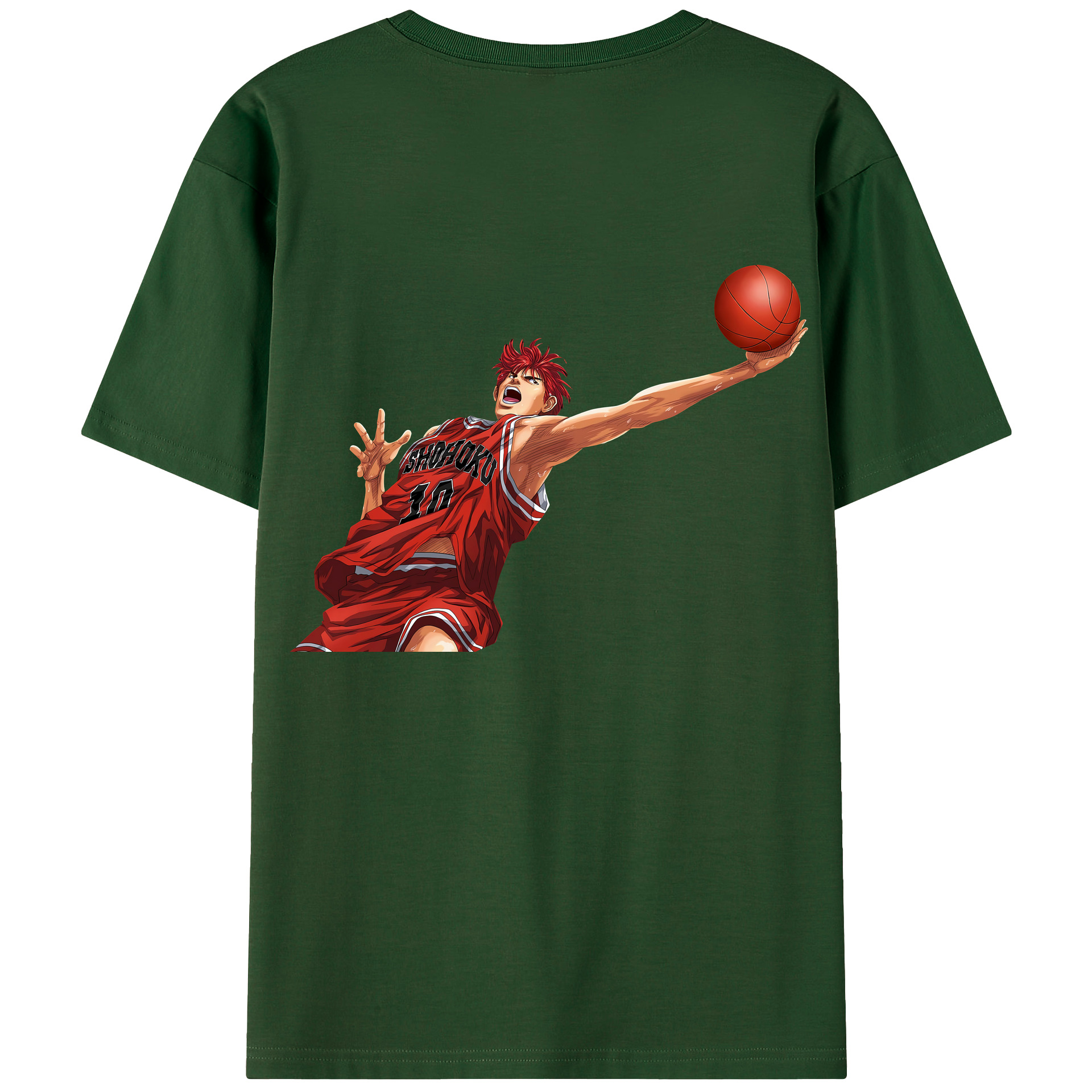 SLAM DUNK／スラムダンク 綿100％半袖Tシャツ（背面プリント）